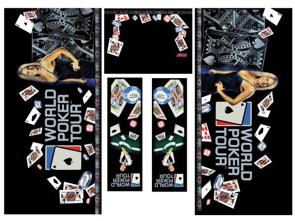 Cabinet Decal Set for World Poker Tour