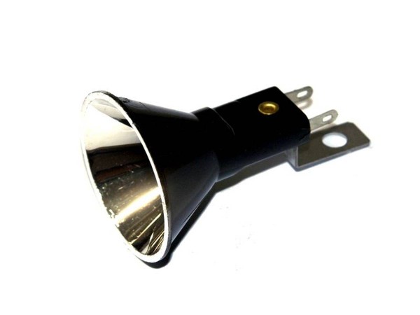 Lampenfassung Reflektor schwarz - T10, #555 (04-10094)