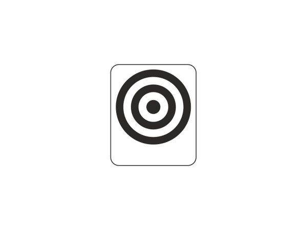 Target Decal "Bullseye Black"