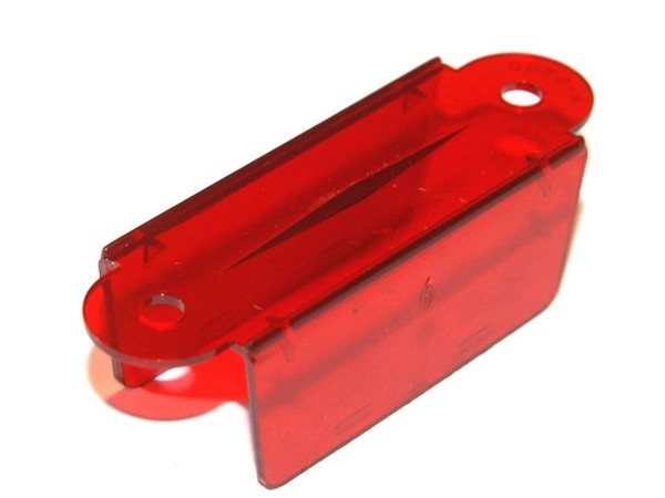 Lane Guide 2-1/8", red transparent double sided (03-7035-9)