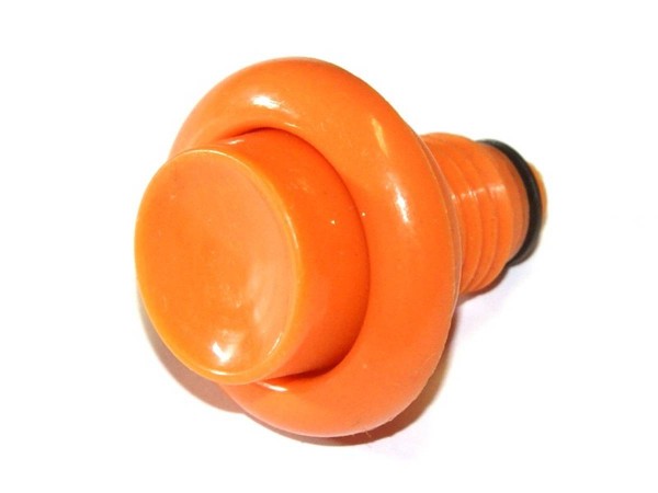 Pinball Pushbutton orange 1"