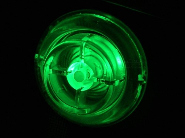 Set illuminated Pinball Pushbuttons, green