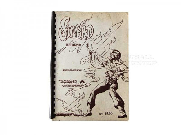 Sinbad german Manual, Gottlieb - original