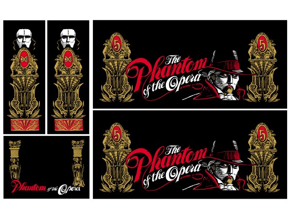 Cabinet Decal Set for Phantom of the Opera
