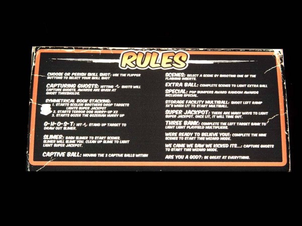 Instruction Card für Ghostbusters (1), transparent