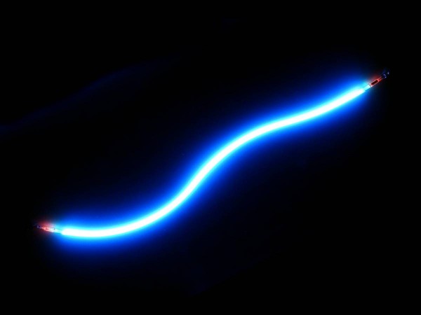 Neon Tube for Cirqus Voltaire, blue