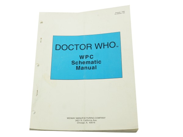 Doctor Who WPC Schematic Manual, Williams - original