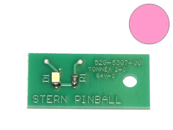 LED Board pink, single (Stern 520-5307-00)