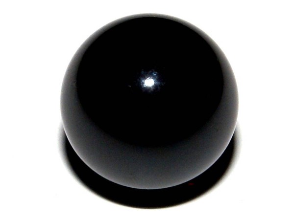 Flipperkugel 27mm "Black Pearl" - schwarz, hochglanz, low magnetic