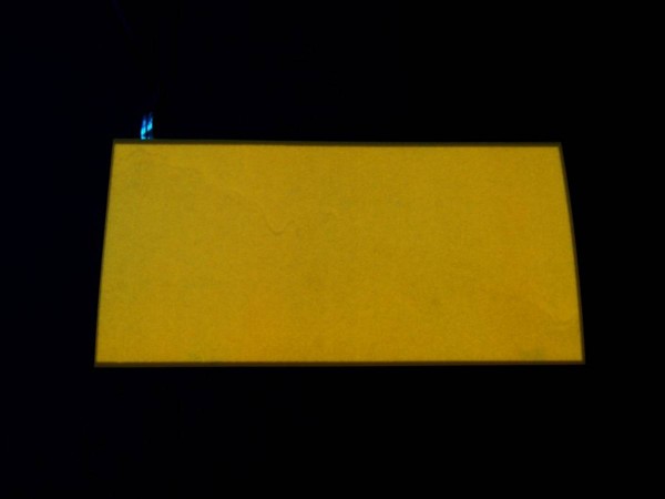 Noflix Pinball Card (Bally / Williams, yellow), illuminated