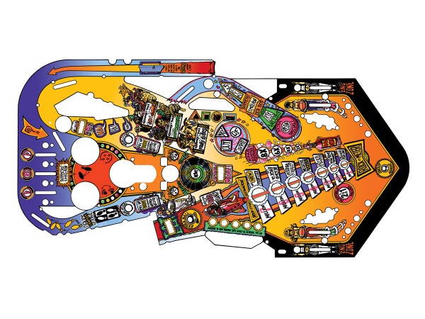 Playfield Overlay for The Party Zone