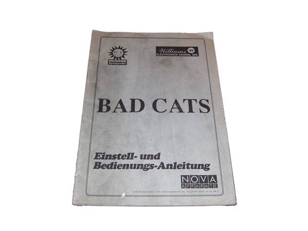 Bad Cats, deutsches Handbuch, Williams - original