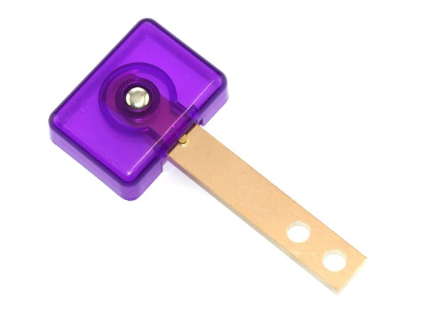 Target purple transparent, 3D rectangular extra wide
