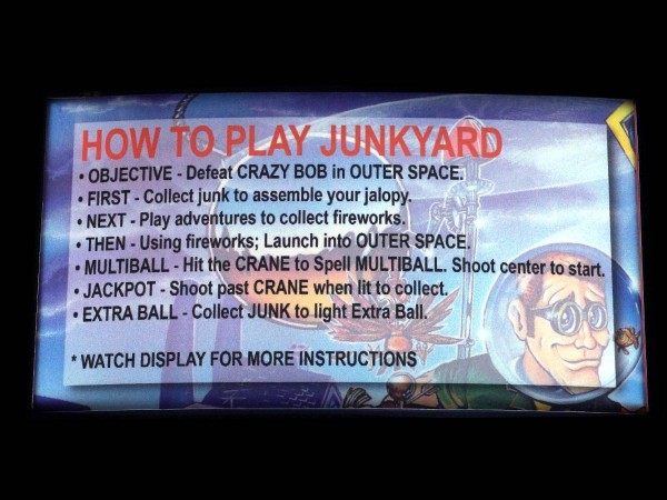 Instruction Card for Junk Yard, transparent