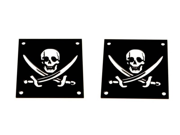 Speaker Light Inserts für Pirates of the Caribbean (Skull), 1 Paar