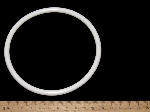 Gummi Ring 4" (100mm) - premium weiß