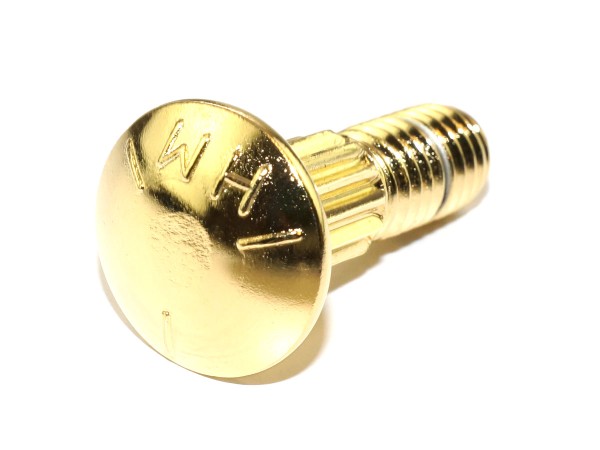 Cabinet bolt, gold 3/8-16 x 1-1/4"