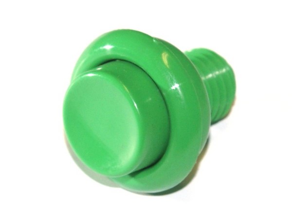 Pinball Pushbutton green 1"
