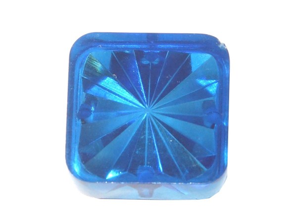 Insert 3/4" square, blue transparent "Starburst" (PI-34SSB)