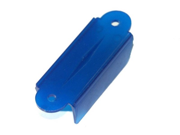 Lane Guide 2-1/8", blue opaque double sided