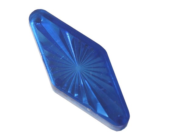 Insert 1 3/4" diamond, blue transparent (PI-134DBT)