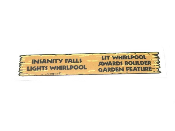 Insanity Falls Decal for White Water