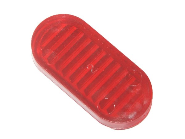 Insert 1 1/2" oval, red transparent (PI-11234-ORT)
