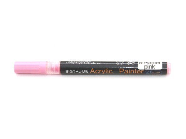 Bigthumb Acrylic Painter pastell pink Nr 5, 1 mm