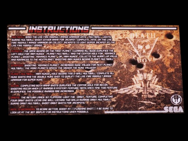 Instruction Card 1 for Starship Troopers, transparent