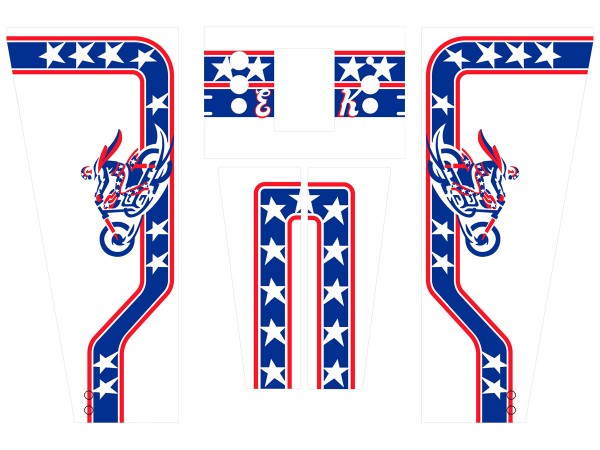 Cabinet Decal Set for Evel Knievel