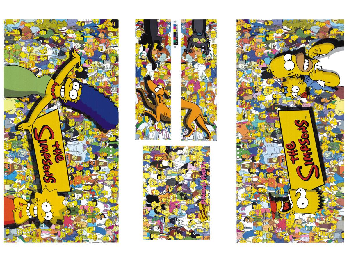 The SImpsons Pinball Party Pinball Machine CABINET Decal Set 