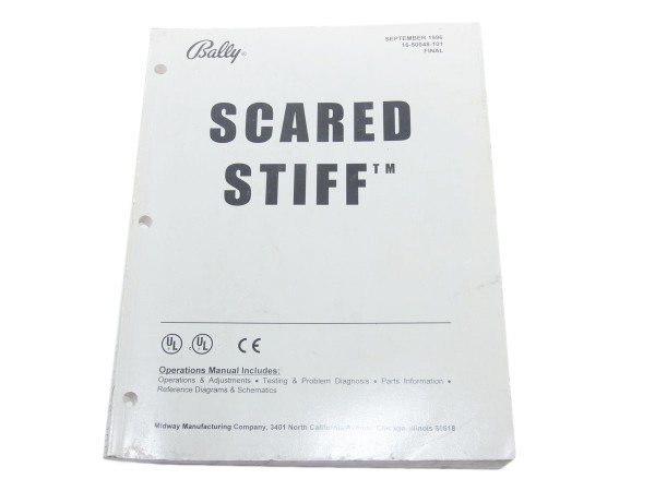 Scared Stiff Handbuch, Bally - original
