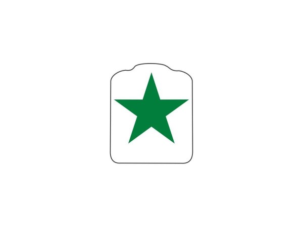 Target Decal "Upright Star Green"