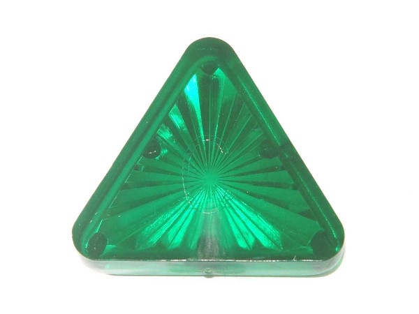 Insert 1" triangle, green transparent "Starburst" (PI-1TGT)