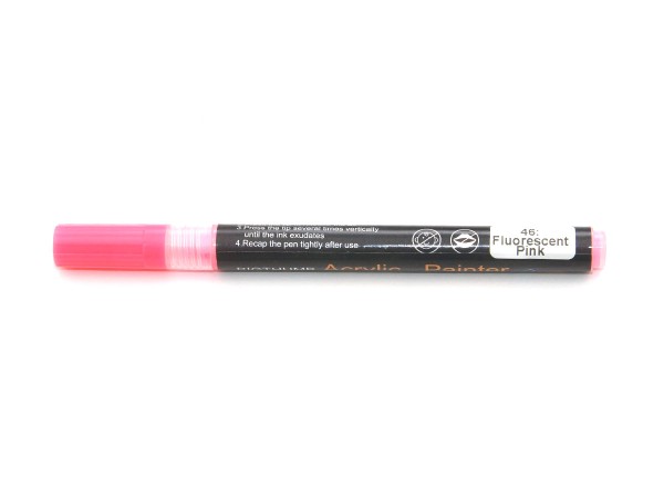 Bigthumb Acrylic Painter fluorescent pink No 46, 1 mm
