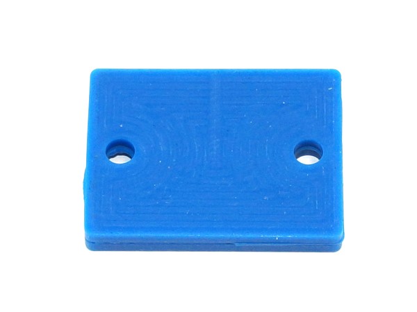 Rubber Bumper Pad 0,88" x 1,13" x 0,13", blau